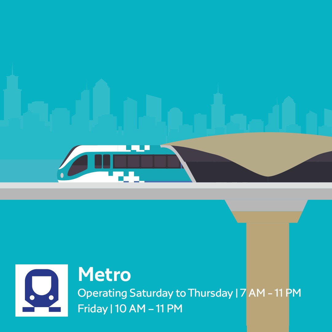 dubai metro operation timings