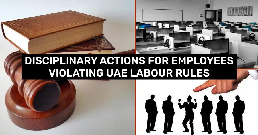 disciplinary actions for uae employee violations